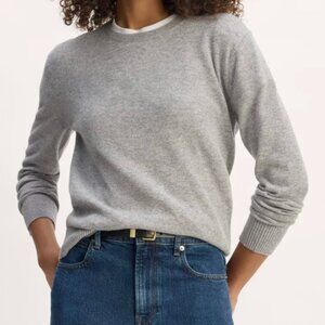 Everlane The Classic Crew in Cashmere  - grey